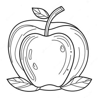 Apple Template Coloring Pages