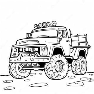 Mud Covered Off Road Truck Coloring Page 46684-38862