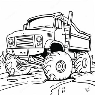 Mud Covered Off Road Truck Coloring Page 46684-38863