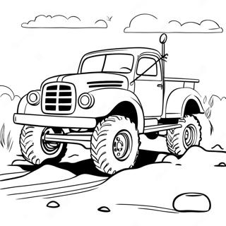 Mud Covered Off Road Truck Coloring Page 46684-38864