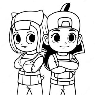 Jessie And James Team Rocket Coloring Page 46694-38873