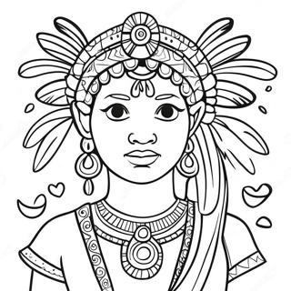 Maya And The Three Coloring Page 46723-38895