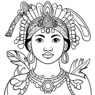 Maya And The Three Coloring Page 46723-38896