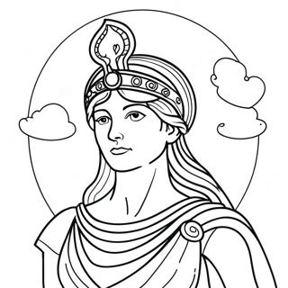 Athena Goddess Coloring Page 46743-38918