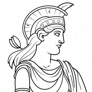 Athena Goddess Coloring Page 46743-38919