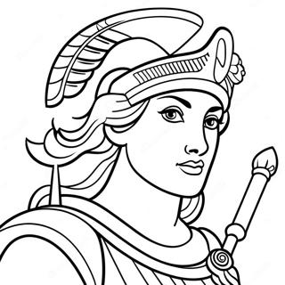 Athena Goddess Coloring Page 46743-38920