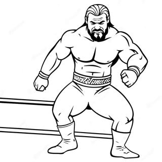 Wwe Wrestler In Action Coloring Page 46764-38930