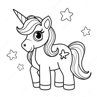 Happy Birthday Unicorn Coloring Page 46783-38940