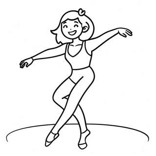 Fnf Gf Dancing Pose Coloring Page 46824-38973