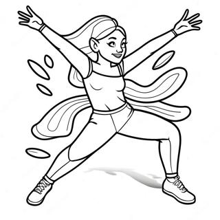 Fnf Gf Dancing Pose Coloring Page 46824-38976