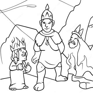 Fiery Furnace Adventure Coloring Page 46833-38991