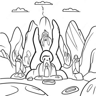 Fiery Furnace Adventure Coloring Page 46833-38992