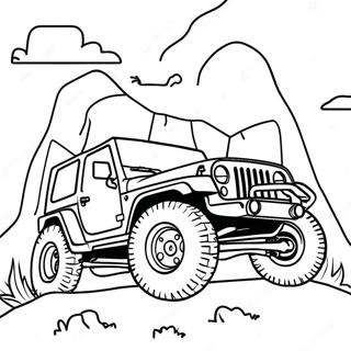 Off Road Jeep Adventure Coloring Page 46864-39005