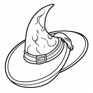 Witch Hat Coloring Pages