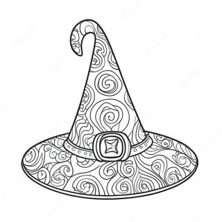 Witch Hat Coloring Pages