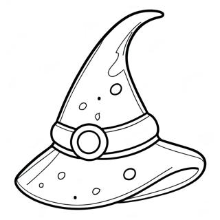 Sparkling Witch Hat Coloring Page 46874-39011