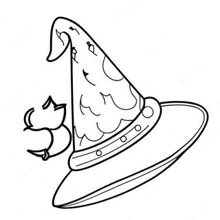 Sparkling Witch Hat Coloring Page 46874-39012