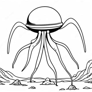 War Of The Worlds Alien Coloring Page 46913-39036