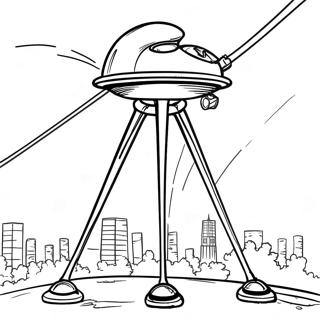 War Of The Worlds Tripod Coloring Page 46914-39037