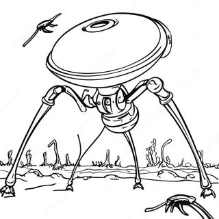 War Of The Worlds Tripod Coloring Page 46914-39039