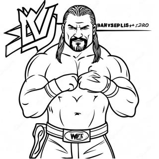 Wwe Coloring Page 4691-3770