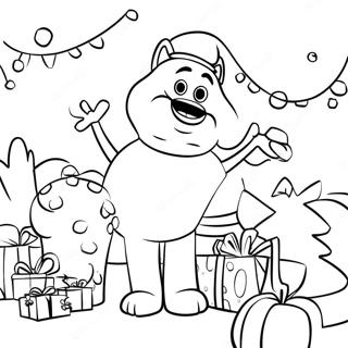 Pixar Christmas Coloring Pages