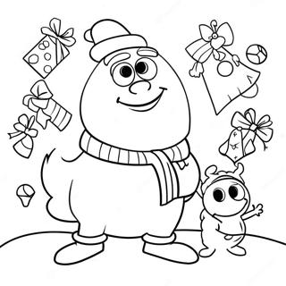 Pixar Christmas Coloring Page 46923-39062