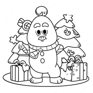 Pixar Christmas Coloring Page 46923-39063