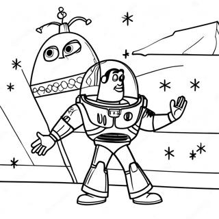 Woody And Buzz Lightyear Christmas Adventure Coloring Page 46924-39054