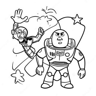 Woody And Buzz Lightyear Christmas Adventure Coloring Page 46924-39055