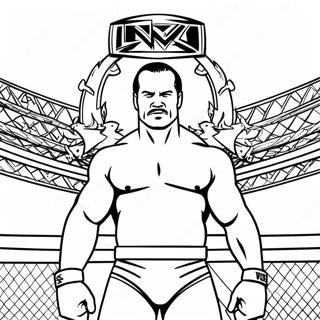 Wwe Championship Match Coloring Page 4692-3776