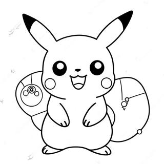 Cute Pikachu Pokemon Coloring Page 46934-39059