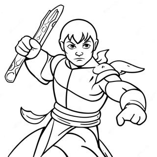 Raphael With Nunchaku Coloring Page 46954-39078