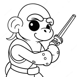 Raphael With Nunchaku Coloring Page 46954-39079