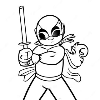 Raphael With Nunchaku Coloring Page 46954-39080