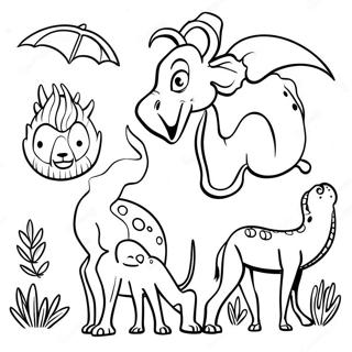 Extinct Animals Coloring Page 46973-39091