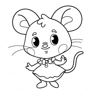 Angelina Ballerina Coloring Page 46993-39106