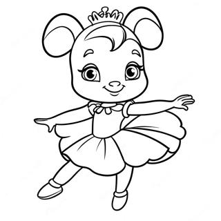 Angelina Ballerina Coloring Page 46993-39107