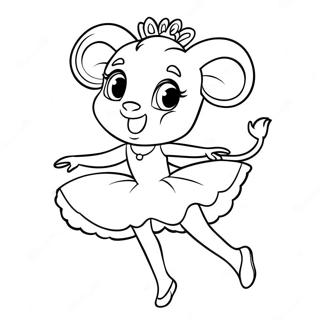 Angelina Ballerina Coloring Page 46993-39108