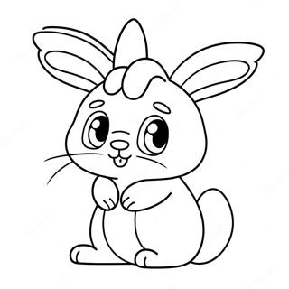 Cute Cream The Rabbit Coloring Page 47004-39123