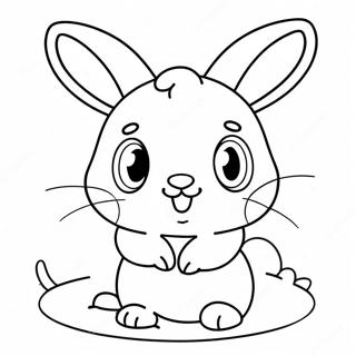 Cute Cream The Rabbit Coloring Page 47004-39124