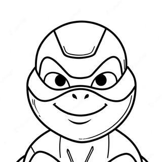 Ninja Turtles Face Coloring Pages