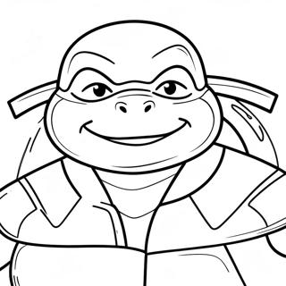 Ninja Turtles Face Coloring Page 47023-39126