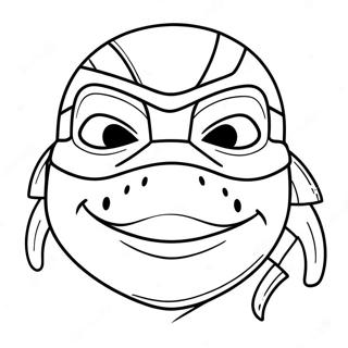 Ninja Turtles Face Coloring Page 47023-39127