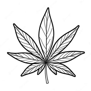 Chill Vibes Cannabis Leaf Coloring Page 4702-3782