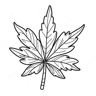 Chill Vibes Cannabis Leaf Coloring Page 4702-3783