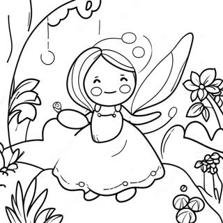 Fairy Garden Coloring Pages