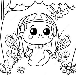 Fairy Garden Coloring Page 47033-39138