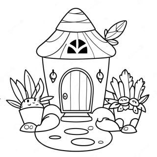 Fairy Garden Coloring Page 47033-39139