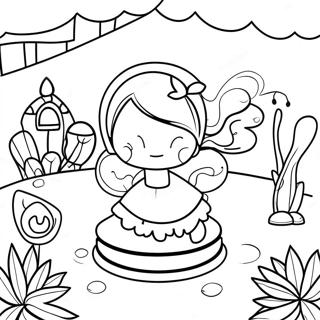 Fairy Garden Coloring Page 47033-39140